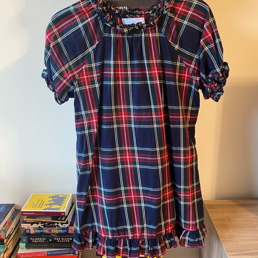 Hill House Home - Katherine Navy Tartan Dress